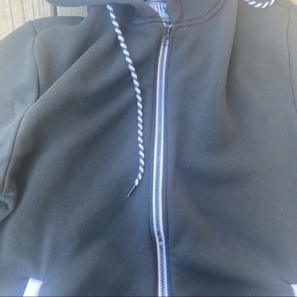 Swift PacSun Black White Zip Up Hooded Sweatshirt - Picture 5 of 9